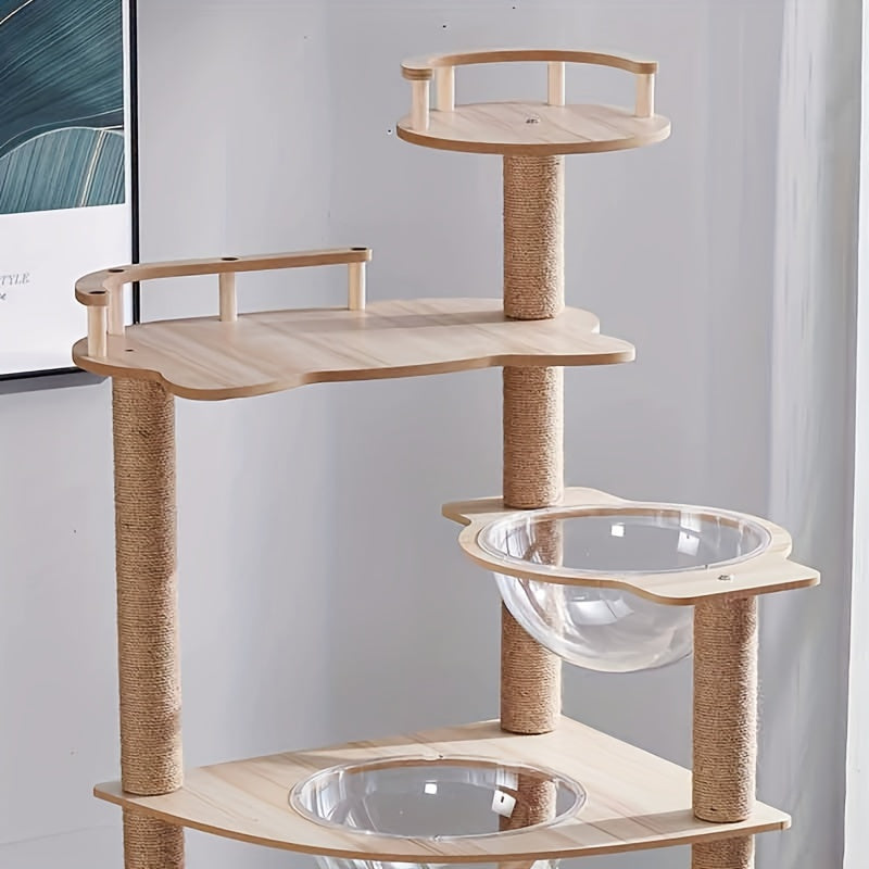 67 Inch Cat Tree Tower, A Cat Game House With Sisal Scratch Rope And Scratching Column, Suitable For Indoor Cats, Multi-layer Pet Furniture, Large Apartments, Climbing Stairs, Plush Toys For Cats, A Cat Tree For Cats, Equipped With Anti Tilt Device